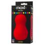 Doc Johnson Mood - Exciter - ULTRASKYN - Dual Texture Stroker - Narrow Side Has Massage Beads, Wide Side Has Thick Ribbing - Discrete - Male Masturbator - Orange