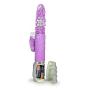 Eden 11.5" Clit Stimulation Gyrating Rotating Pleasure Beads Waterproof Rabbit Vibrator (Purple)