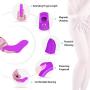 Mini Finger Vibrating Sucking Toys with 9 Thrusting & Sucking Modes,Female Oral Tongue Stimulator Waterproof Handheld Wand Massager with Vibrating, 100% Medical Silicone,USB Rechargeable
