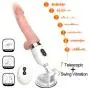 Hand Free Thrusting Machine Adult Pleasure Device with Heating & Suction Cup for Female Massaging Remote Control