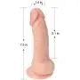 EISIAOO Did-Los Women Realistic Soft Suction Cup Toy, Soft Unreachable Toy for Woman in Bedroom