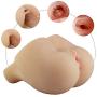 3D Realistic Sex Doll Male Masturbator Pussy Ass Adult Sex Toys for Men Hands Free Pleasure Pussycat Love Doll with Vagina and Anal Butt Mini Size