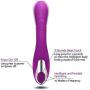 eLife Silicone Vibrator 10 Modes G-spot Vibration Clitoral Stimulate Massager Masturbation for Women (Purple)