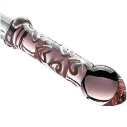 Wowlife New Designed Glass Dildo Dilddo for Women Crystal Masturbator Glass Love Design Wand Glass Rainbow Nubby G-spot Stimulator Anal Penis Dildos Lover/Couple (Cupids Arrow)