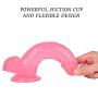 Personal 8 Inch Crystal Dîcks Nice Gift Girls Pink Massager Relax Hands-Free Toy
