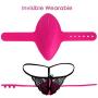 Wireless Remote Wearable Panty Vibrator - Invisible Bullet Vibrator for Women 10 Modes Rechargeable Waterproof Finger Vibrator for G Spot Stimulation Clitoris Massager