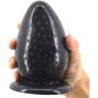 LIANJINLI Big Blockage with Suction Cup Strawberry Blockage Anus Comfortable partical Huge 3" Thick Blockage Stuffed Stopper Knead,Black - Electric Toy for Women