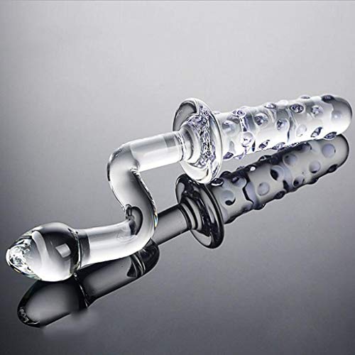 MXD Threaded Glass Bǔtt Plug Comfort Massage Ring Anti-Off Personal Game Toy T-Shirt