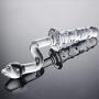 MXD Threaded Glass Bǔtt Plug Comfort Massage Ring Anti-Off Personal Game Toy T-Shirt