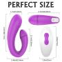 Clitoral G-spot Couples Vibrator, Wireless Remote Anal Vagina Stimulator with 9 Powerful Vibrations, Rechargeable Waterproof Nipple Massager Adult Sex Toy for Women Solo Play or Couples Fun