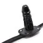 NewMaxer Lockable Realistic Penis Gag Mouth Gag Adjustable Strap SM Dildo Gag (Short)