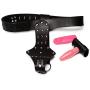 Relaxation Product Men Leather Harness Chastity Pants Vibrating Anal Plug Restraints