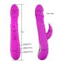 InvincibleFun Comfort Silicone Heating Vibrator, 10-Frequency Friction Telescopic Rotation, USB Charging, Multi-Functional Fashion Female Toys Easy to Clean Swell