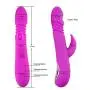 InvincibleFun Comfort Silicone Heating Vibrator, 10-Frequency Friction Telescopic Rotation, USB Charging, Multi-Functional Fashion Female Toys Easy to Clean Swell