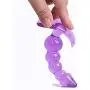 NWDoll Crystal Jellies - TPE Butt Plug Massagers - Ribbed Dildo/Anal Plug - for Beginners (Purple)
