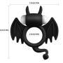 Vibrating Penis Ring, laise vie Silicone Soft Stretchy Cock Rings for Men Waterproof Ring Toys for Males and Couples for Longer Lasting Erections Triple Wearing Ways with 2 LR41 Batteries (Batman)