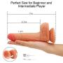Realistic Dildo with 10 Strong Vibration 360°Swirling Motion for Women, PALOQUETH Dual Density Vibrating Vibrator with Wireless Remote Control Strong Suction Cup