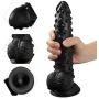 Guiseniour 9.4 Inch Realistic Dillos with Suction Cup Pinis Ainal Plug Adult Six Toys for Women Men Couples