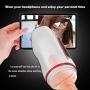 SPFOZ Sex Men Masturabator Toys Hands Free Male Pocket Blow-Job Sucking Viginal Thrusting Pussy Vibration Sucking Passion Experience 3D Realistic Vigina Massge Sleeve Six Toys for Men Erogenous Moanin