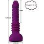 X-R Automatic Adult Female Toys Wireless G-Spot Women Ladies Electric Toy with 6 Thrust and Frequency Patterns and Hands-Free Suction Cup 9.05" Waterproof Safety