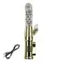 RITER 15 Frequency Rabbit Vibranting G Spotter Vibrantor USB Rechargeable Telescopic Beads Massager Stimulator Adullt Six Toys for Women Gold RITER 15 Frequency Rabbit Vibranting G Spotter Vibrantor USB Rechargeable Telescopic Beads Massager Stimulator Adullt Six Toys for Women Gold