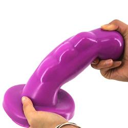 Bfucky Análes Plug Beads Kit PVC Comfortable Small Training Expander Insért Toys Stick for Him and Her - Purple Bfucky