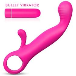 RITER 9 Vibrantion Modes Vibrantor G Spotter Stimulator Rechargeable Massager Adullt Six Toys for Women Hot Pink