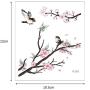 12 Sheets Cherry Blossoms Temporary Tattoo Sticker for Women Body Art in Spring Summer