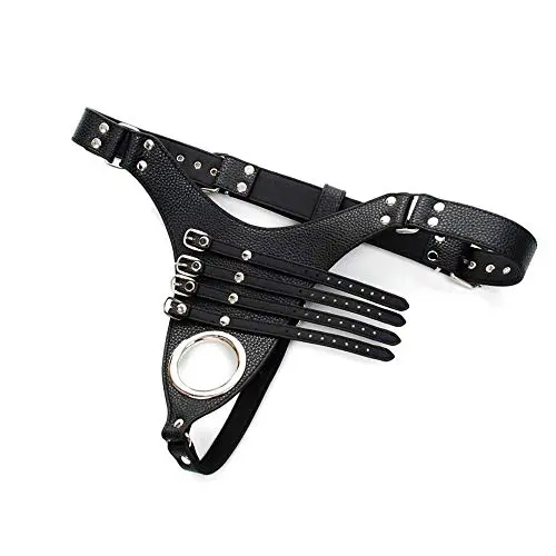 Taroi Leather Fixed Peňǐs Ring Male Chastity Device Belt Peňǐs Sleeve Cöçk Cage for Men Cöçk Rings 1pc