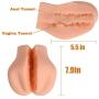 Male Masturbator for Men SAMMOR 3D Realistic Silicone Pussy Ass Vagina Anal for Male Masturbation Virgin Butt Adult Sex Toys 3.2 Pounds