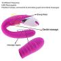 Portable Couple Vibrant Toy USB Rechargeable Silicone Waterproof U Type Speed G-Spotter for Women Couple