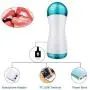 SHEEOPPS 2 in 1 Males Aír-cräft Cup Electric Automatic Personal Self Pleasure Massager for Men Strong Sucking Male Massaging Device Waterproof Vibration Modes & Heating Function for Couple Mens T