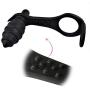 Anal Plug Prostate Vibrator| 10-Speed Silicone Waterproof Rechargeable Penis Ring| Sex Toy for Men or Couples (3.1in)