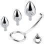 1SET Portable Stainless Steel Solid Metal Hook Delay RinDual-use Plug