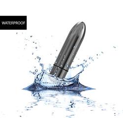 Pure Love 3 Inch Vibrating Bullet Platinum Color, Waterproof with variable touch speed control, Adult Sex Toy, Metallic Grey Vibrator