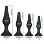 Anals Plug - Saiksi 4 Pcs Naughty Butt Plug Kit - 100% Medical Grade Silicone (Black) Anals Plug - Saiksi 4 Pcs Naughty Butt Plug Kit - 100% Medical Grade Silicone (Black)