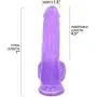 Realistic Jelly Dildo - Suction Cup Base for Hands Free Masturbation - Adult Sex Toy Realistic Jelly Dildo - Suction Cup Base for Hands Free Masturbation - Adult Sex Toy
