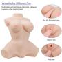 Y-NOT 3D Realistic Lifelike Sex Toys Doll Torso Male Masturbator with Heating Rod, for Realistic Anal, Breast, Vagina Sex, Adult Toy Silicone Flesh