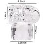 Massager Attachments Massage Attachment Accessory Silicone, Two Different Styles (Clear)