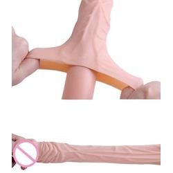 Super Soft Silicone Penis Extension Sleeve Penis Enlargement Cock Sleeve Extender Male Enhancement (7.7in)