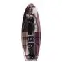 M2m Dildo, Borosilicate Glass, Veined With Handle, Black