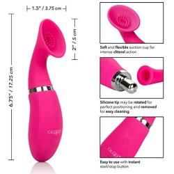 Calexotics SE-0625-20-3 Intimate Climaxer Pump Female Clitoral Sexual Enhancement Personal Massager Adult Sex Vibrator for Couples, Pink