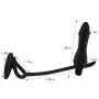 Silicone Vibrating 10 Speed Vibration Butt Plug Anal Sex Toy with Cockring Anal Vibrator