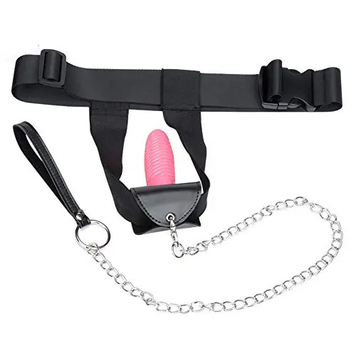 LWYJ Adults Women Leather Chastity Pants Binding Bikini Thongs Briefs Adjustable Buckle Underwear Erotic Sex Toys with Massage Stick LWYJ Adults Women Leather Chastity Pants Binding Bikini Thongs Briefs Adjustable Buckle Underwear Erotic Sex Toys with Massage Stick