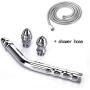 59-inch Shower Hose for Portable Bathroom Douche Anal Enema Bidet Curved Cleaner Zinc Alloy Wash Cleansing Tool with 2 Shower Heads 59-inch Shower Hose for Portable Bathroom Douche Anal Enema Bidet Curved Cleaner Zinc Alloy Wash Cleansing Tool with 2 Shower Heads