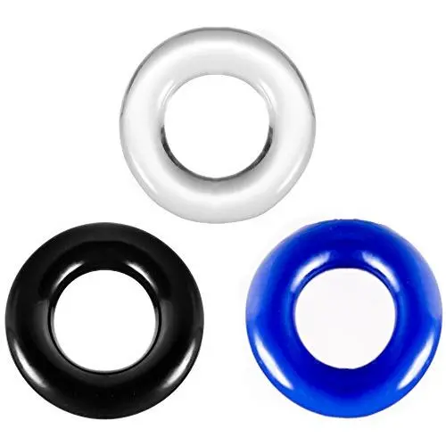 Donut by BIG DINGELING, cockring and penisring, Stretchy TPR Material, 3pcs Donut by BIG DINGELING, cockring and penisring, Stretchy TPR Material, 3pcs