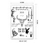 Leoars Face Temporary Tattoos, Face Neck Hands Arm Tattoos Sticker, Fake Tattoos for Adults Men Women Girls Kids Halloween Parties,4-Sheet Leoars Face Temporary Tattoos, Face Neck Hands Arm Tattoos Sticker, Fake Tattoos for Adults Men Women Girls Kids Halloween Parties,4-Sheet