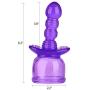 Massager Attachment Massage Accessories Silicone Accessory Attachments (Purple)