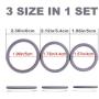 Silicone Cock Ring Penis Ring for Men Stronger Erections, Super Soft Dick Loops Set for Couples Lover Extra Stimulation Sex Toy Sexual Gift (3 in 1 - Grey)