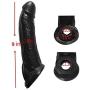 Extender Male Extension Girth Enhancer Lock Sleeve Ring for Men Reusable -Time Delay - Smooth - Masculine Charm BLACK9 INCH